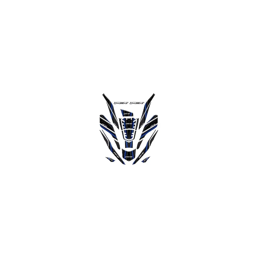 Honda Pcx 2021 - 2024 Uyumlu Full Tank Pad 26 Parça Set 009