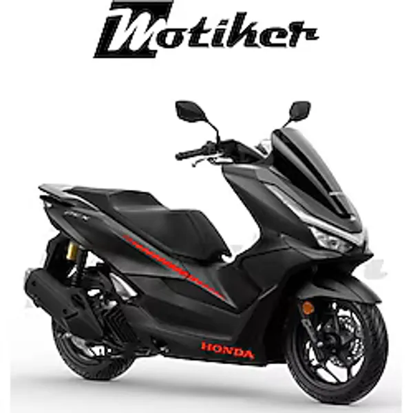 Honda Pcx 2025 Motosiklet Sticker Etiket Modeli Kırmızı