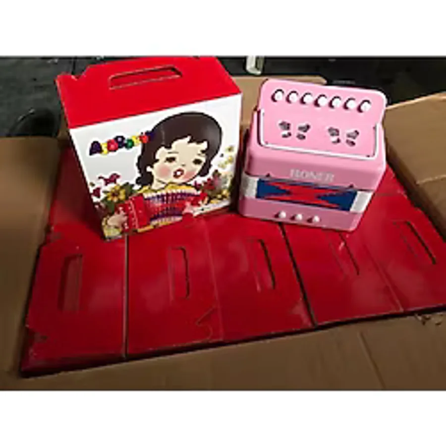 HONER 3 Bas Mini Boy Pembe Renk Çocuk Akordeonu