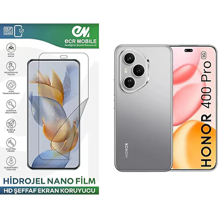 Honor 400 Pro İle Uyumlu Hidrojel Ekran Koruyucu Film Hd-Şeffaf(Tempered Cam Değildir!)