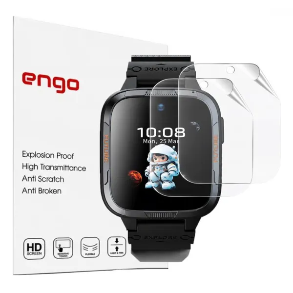 Honor Choice Kids Watch Plus İle Uyumlu Ekran Koruyucu TPU (5504AHPQ), Tam Kaplayan Akıllı Saat Koruması 2 Adet, Çizilmeye Dayanıklı Şeffaf Koruma