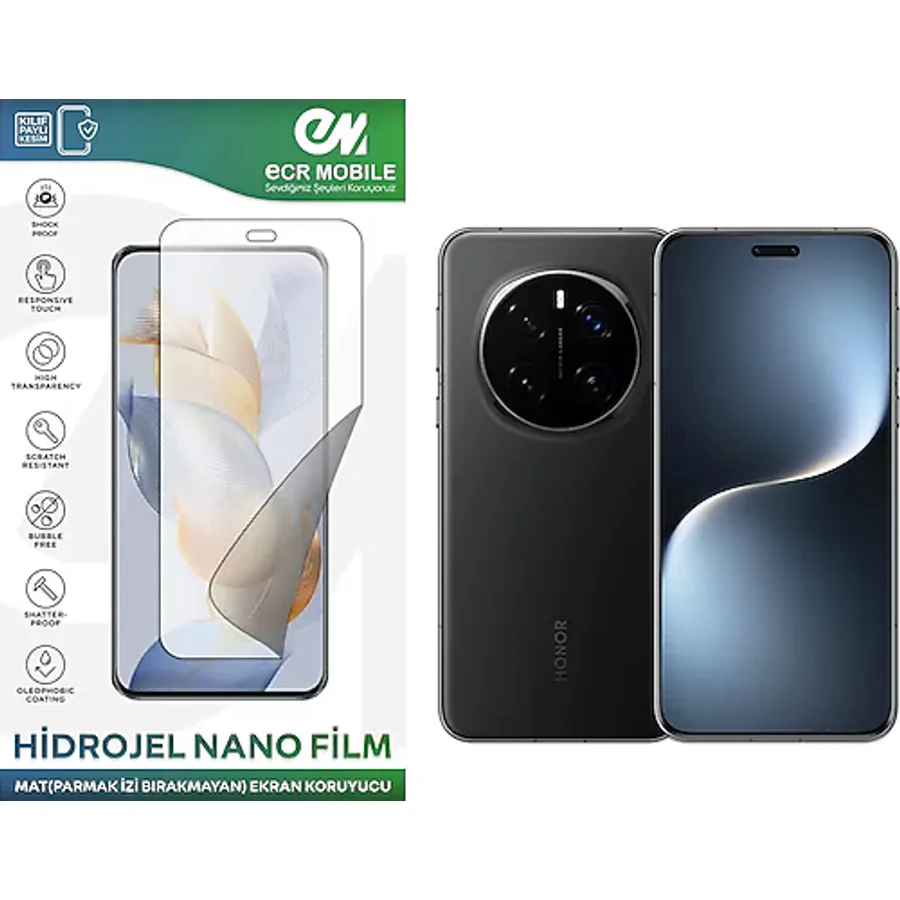 Honor Magic 7 Pro İle Uyumlu Hidrojel Nano Ekran Koruyucu Film Mat(Tempered Cam Değildir!)