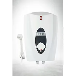 Hook Spring Lüks Elektrikli Ani Su Isıtıcı Banyo Şofbeni Siyah