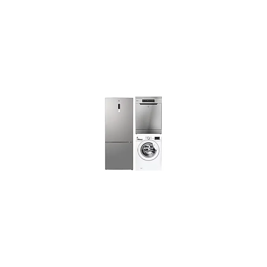 Hoover 3'lü Beyaz Eşya Seti İnox (hocg5t718ex1-h3w 2102de/1-17-hf 3e9l0x2-17)