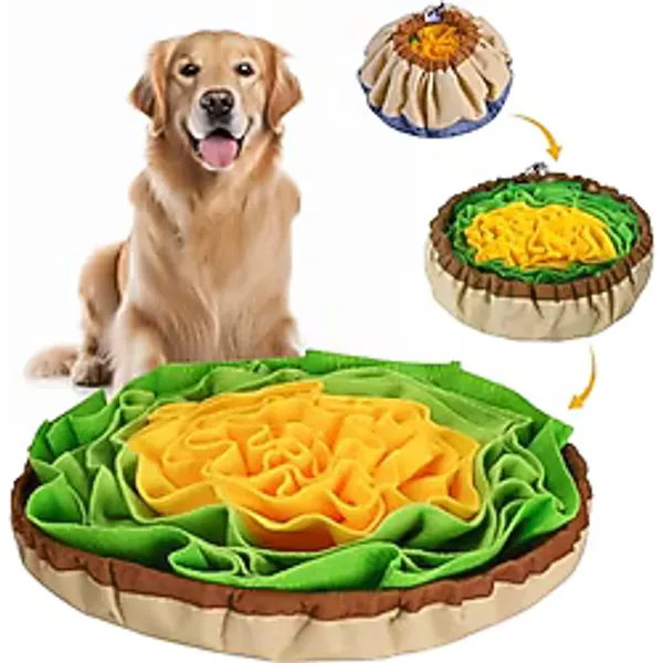 HOPET Küçük ve Büyük Köpek Irkları için Snuffle Mat, Yavaş Yeme ve Stres Giderme için Sniff Matı, Kediler-Köpekler için Ayarlanabilir Bulmaca Oyuncakları, Zihinsel Uyarım ve Yaşam Zenginleştirme için