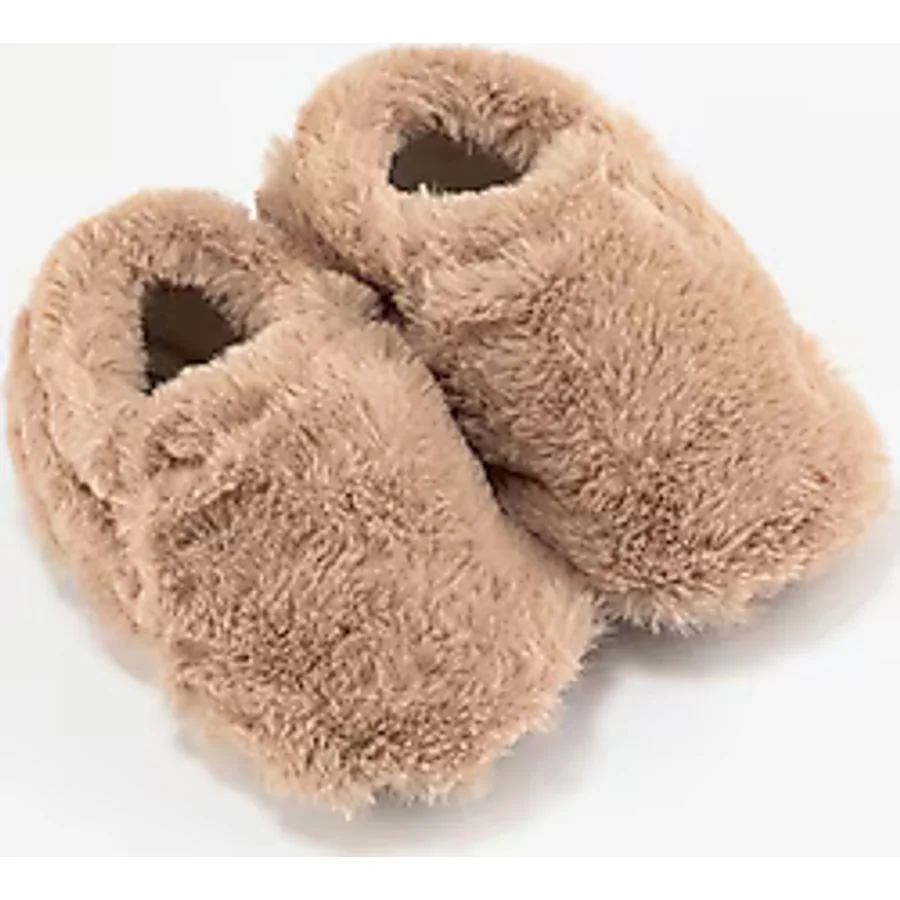 Hopfrög Furry Furry Kürk Barefoot Bebek Patik