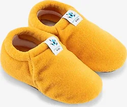 Hopfrög Polar Fleece Sarı Barefoot Bebek Patik