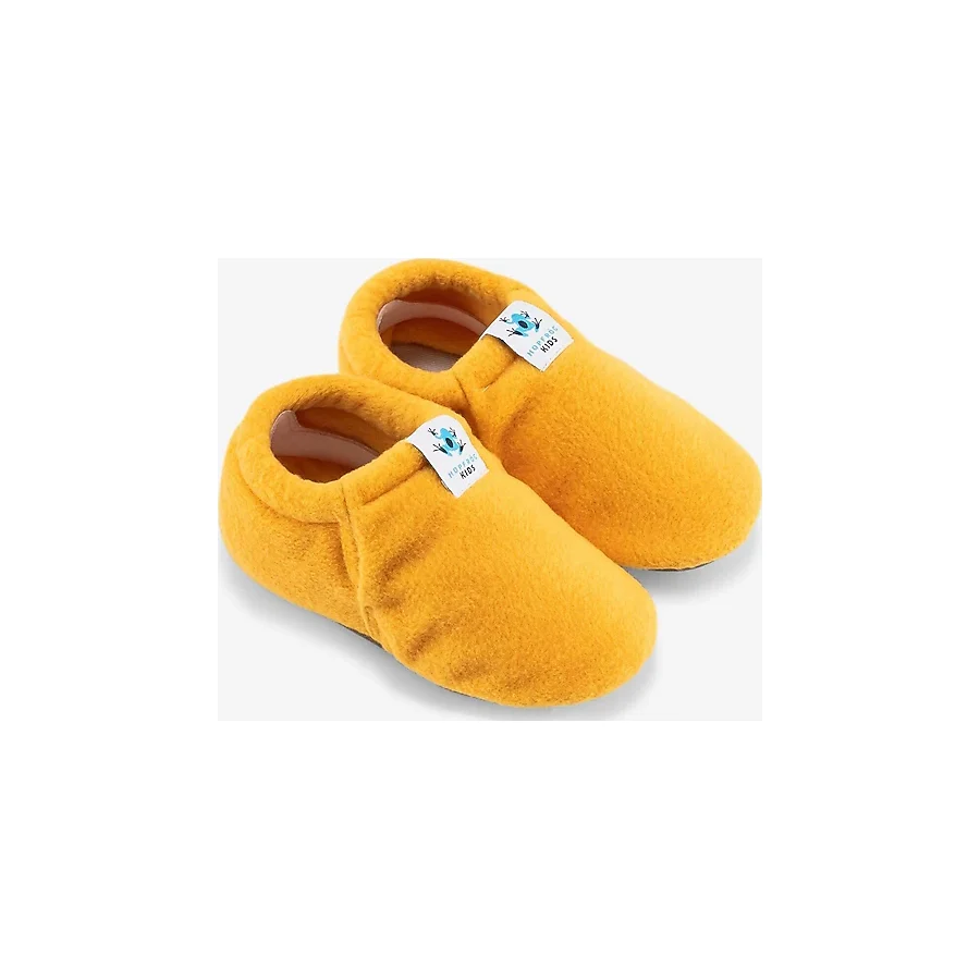 Hopfrög Polar Fleece Sarı Barefoot Bebek Patik