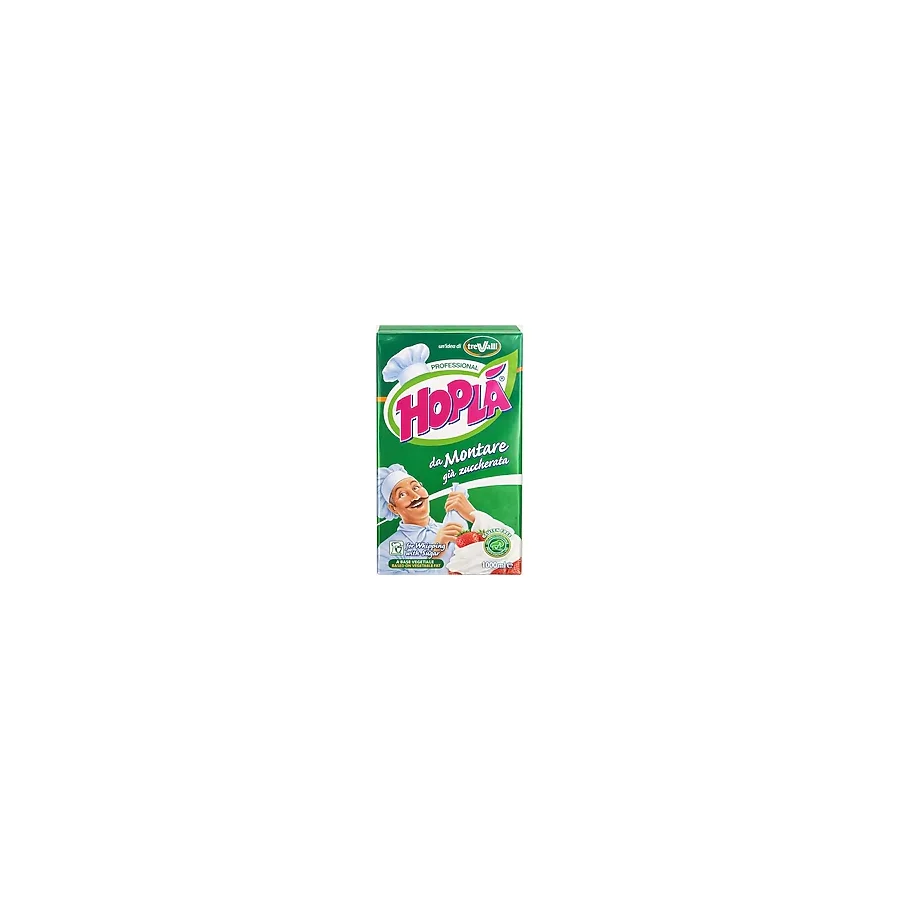 Hopla Sıvı Krem Şanti 1 Litre - Bitkisel Çırpılabilir Pasta Krem Şanti