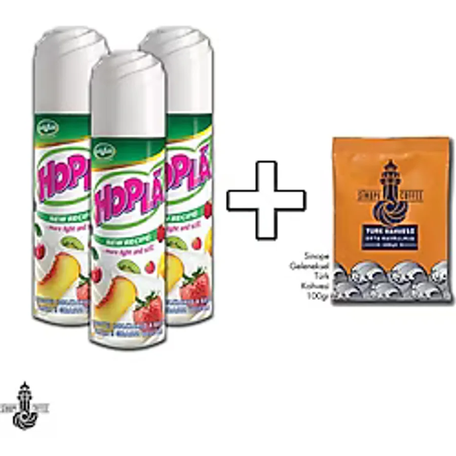Hopla Sprey Krem Şanti 250 gr 3'lü