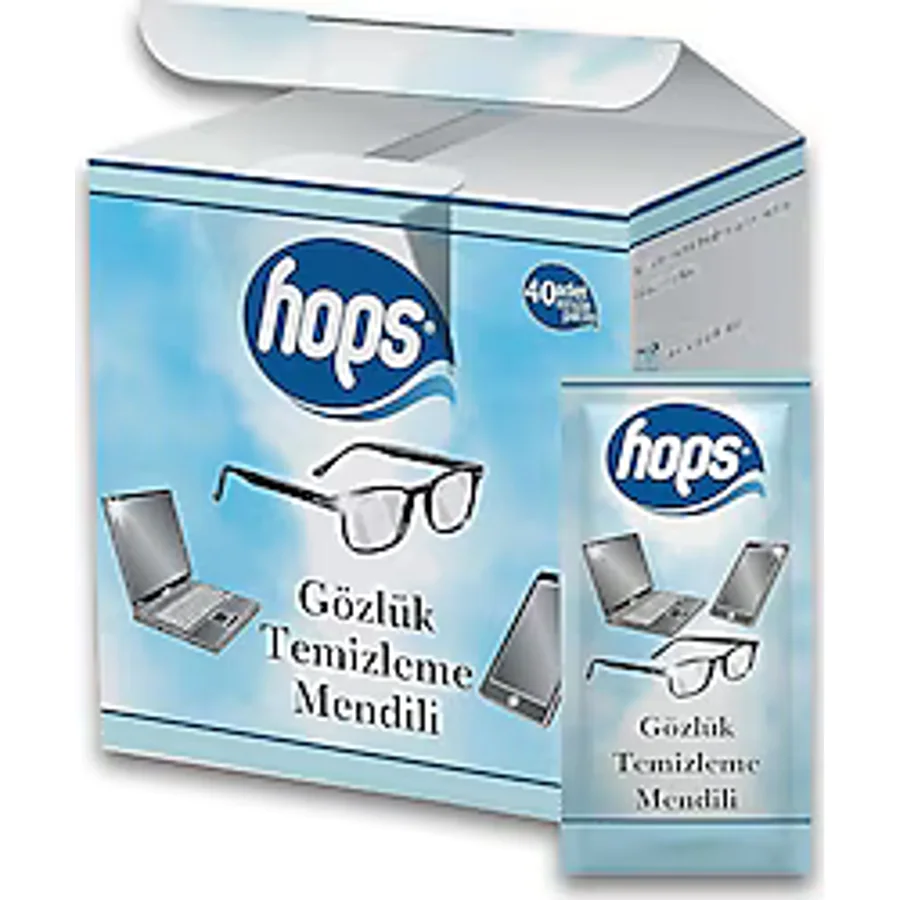 Hops 40'lı Gözlük Temizleme Mendili