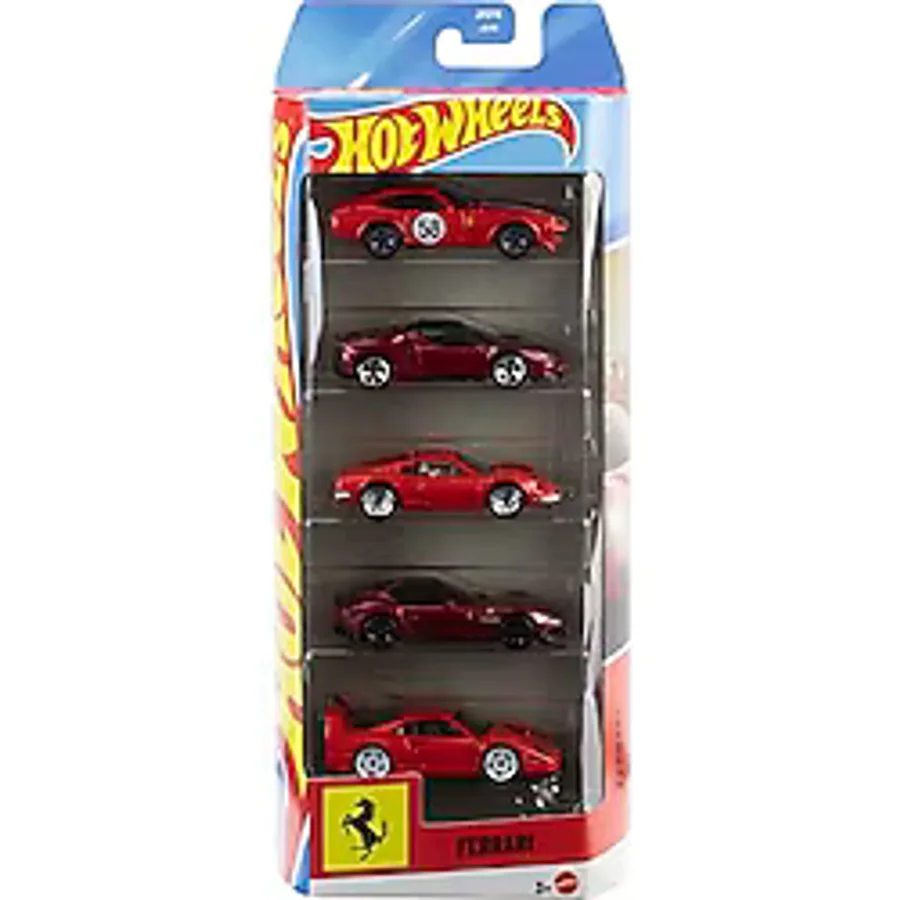 Hot Wheels 5'li Ferrari Araba Seti JLN12