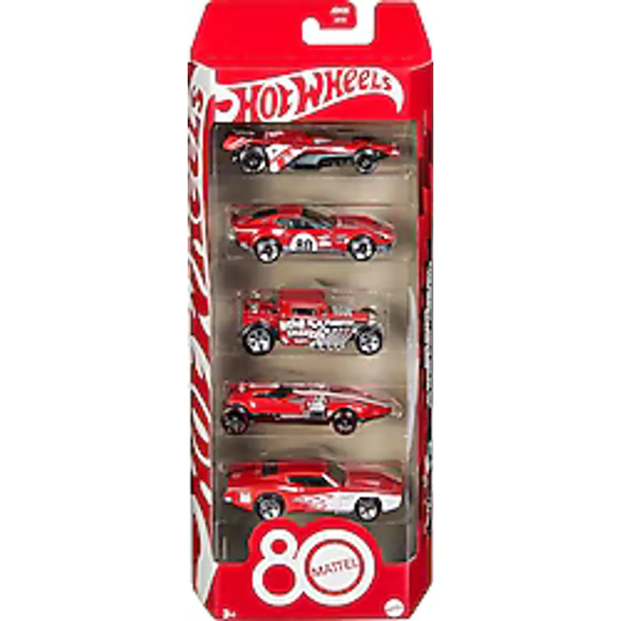 Hot Wheels Mattel 80th Anniversary 5'li Araba Seti JGK08