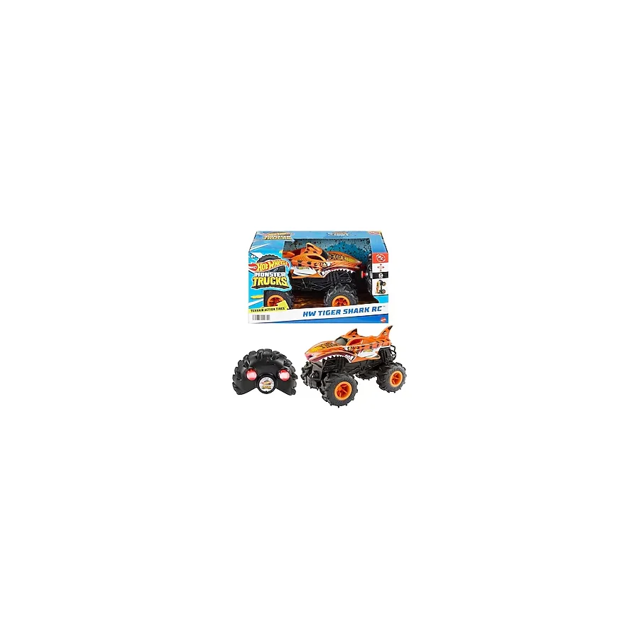 Hot Wheels Monster Trucks 1:24 Tiger Shark Uzaktan Kumandalı Araç HNV03