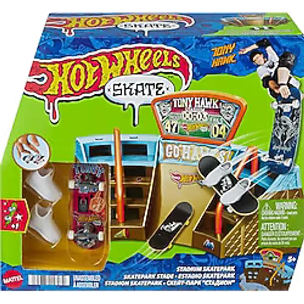 Hot Wheels Skate Parmak Kaykay Macerasına Başlangıç Seti HGT91 - Stadium Skatepark