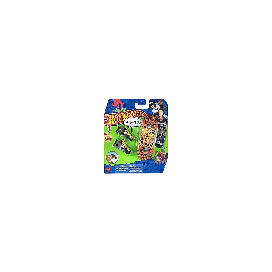 Hot Wheels Skate Parmak Kaykay ve Ayakkabı Paketleri Flame Thrower HVJ84
