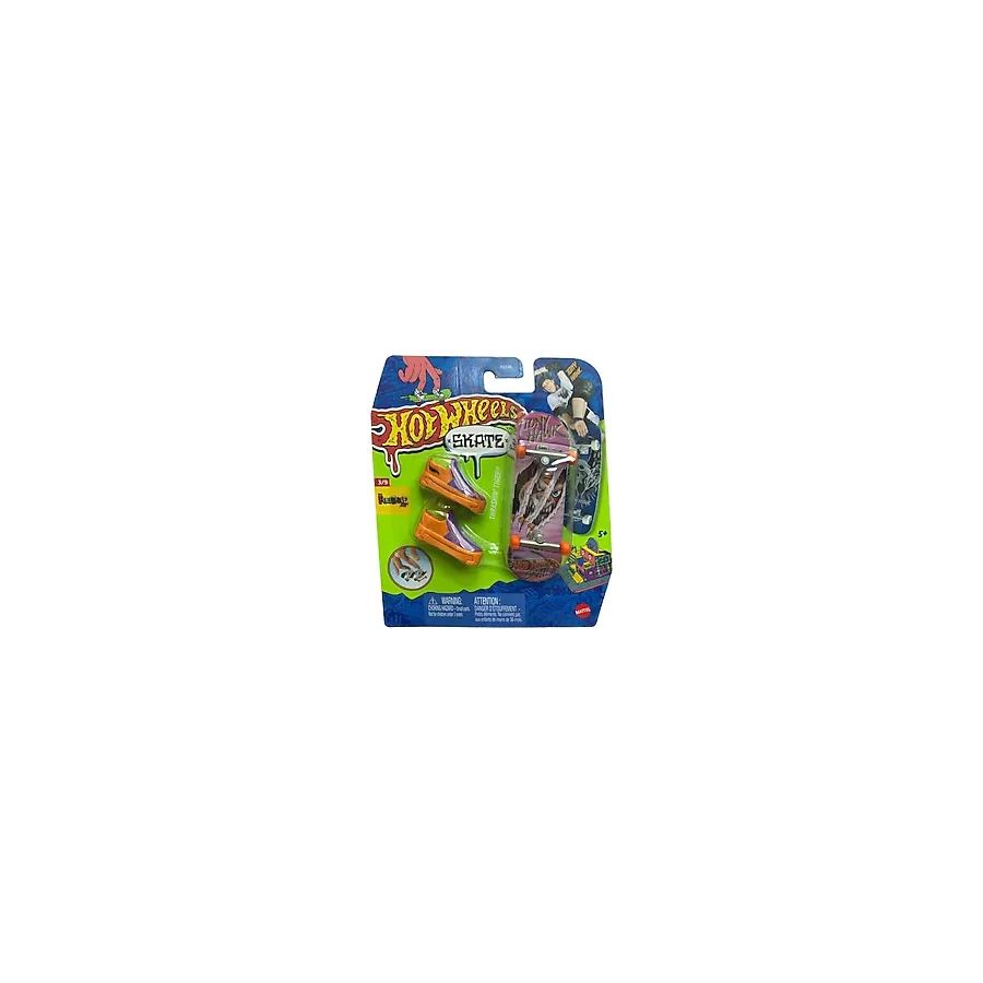 Hot Wheels Skate Parmak Kaykay ve Ayakkabı Paketleri Thrashin Tiger HVJ93