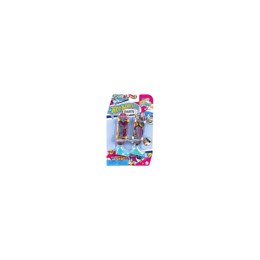Hot Wheels Skate Retro Temalı İkili Parmak Kaykay ve Ayakkabı HXL17