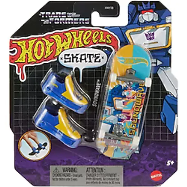 Hot Wheels Skate Soundwave Parmak Kaykay ve Ayakkabı Paketi HMY18-HVK41