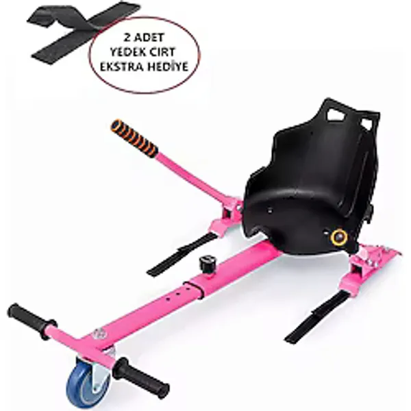 Hoverkart Elektrikli Kaykay Hoverboard Aparatı Extra Cırt Tüm Modellere Uyumlu Pembe