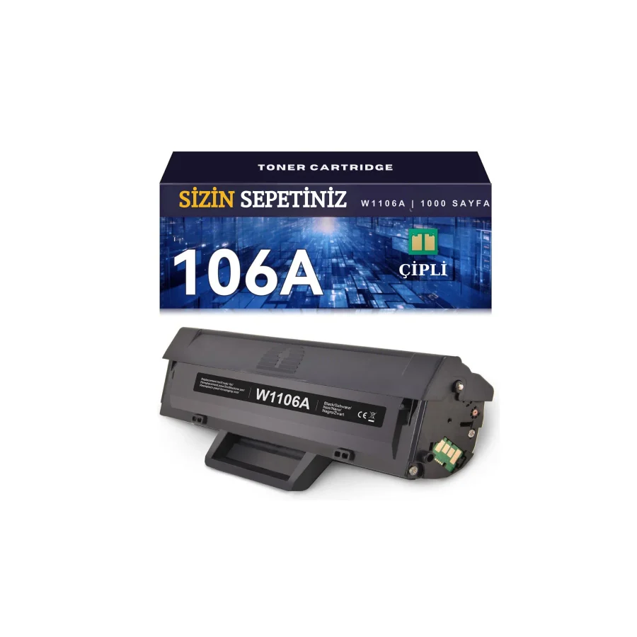 HP 106A W1106A Toner Lazer 107w 107a 107r 135wg 135a 135r 135w 137fnw için Uyumlu (Çipli)