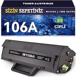 HP 106A W1106A Toner Lazer 107w 107a 107r 135wg 135a 135r 135w 137fnw için Uyumlu (Çipli)
