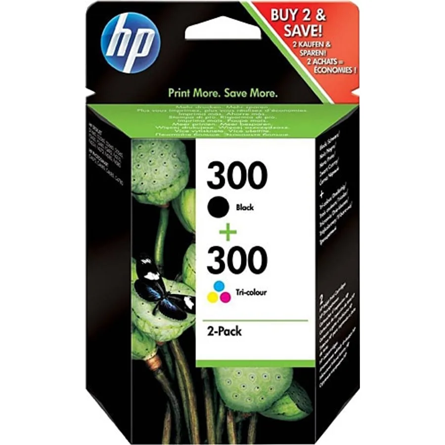 HP 300 CN637EE Renkli Siyah Kartuş