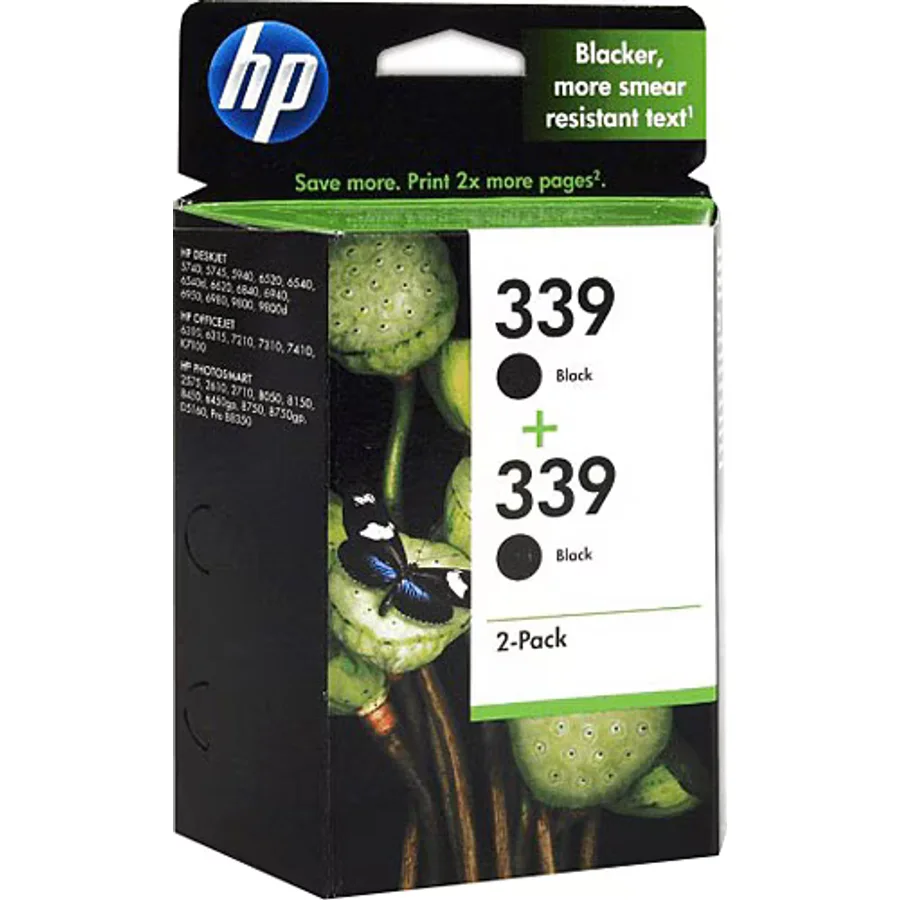 HP 339 C9504EE Siyah 2'li Set Kartuş