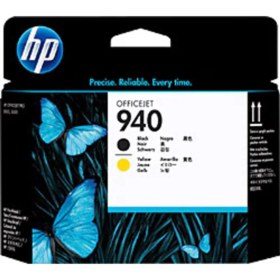 HP 940 C4900AE Siyah ve Sarı Baskı Kafası