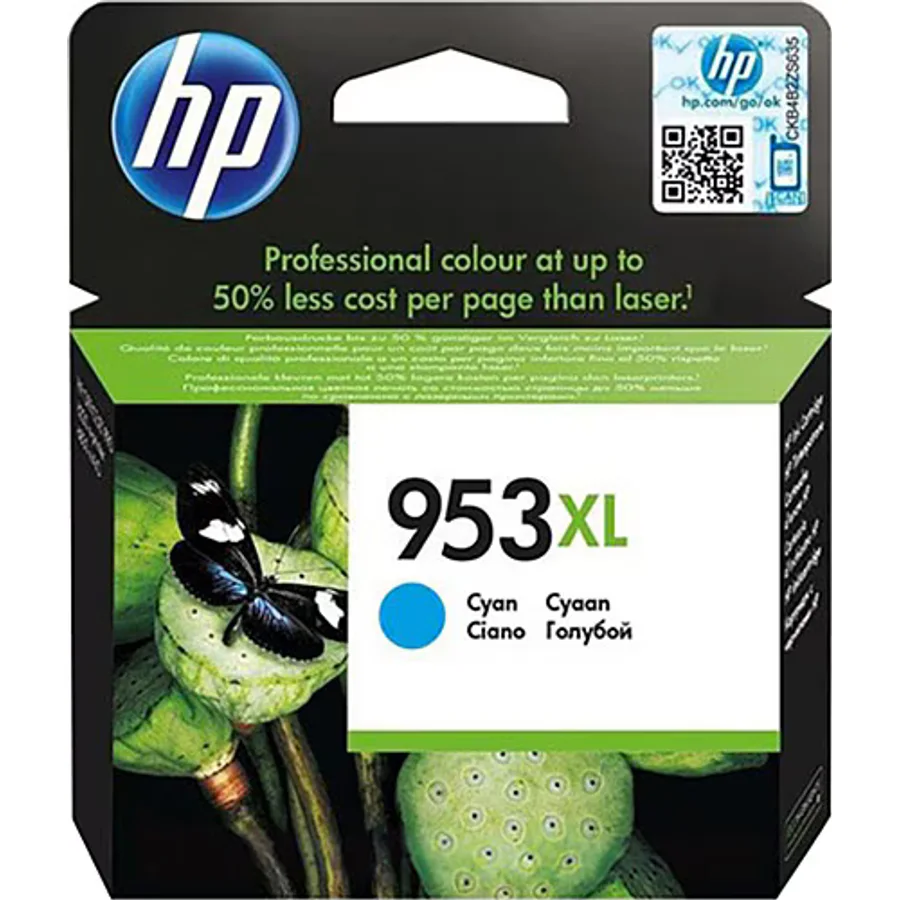 HP 953XL F6U16AE Mavi Orijinal Kartuş
