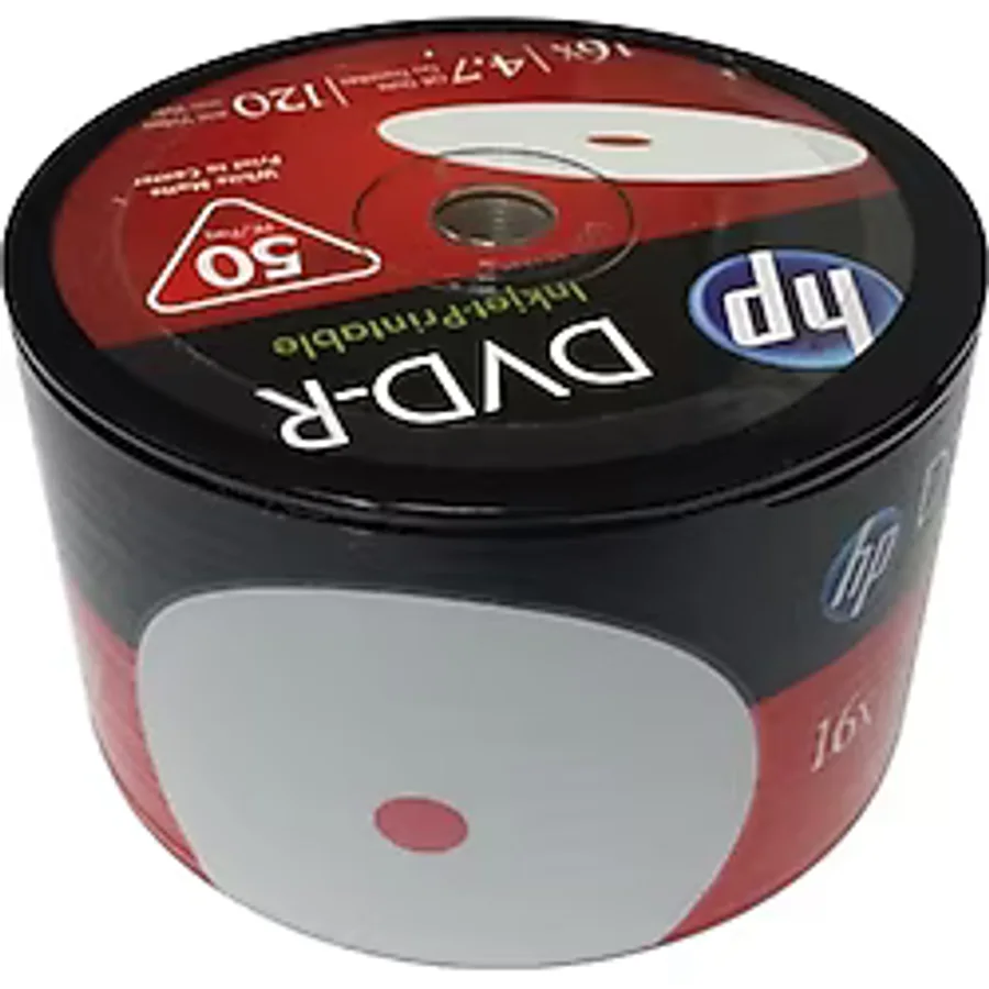 HP DVD-R 4.7 GB 120 Min 16 X 50'Li Shrink