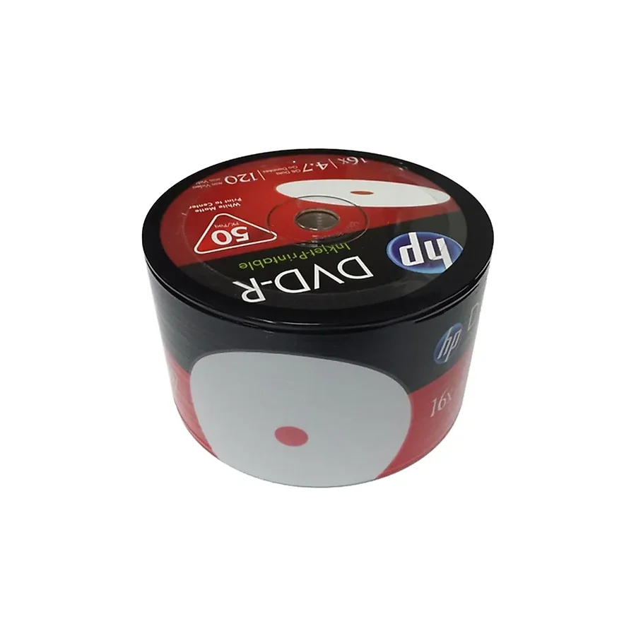 Hp DVD-R 4,7gb-120min 16x 50 li Shrink Printable