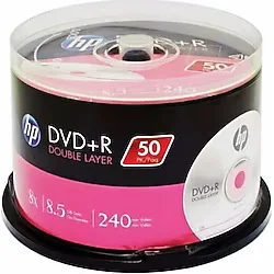 HP DVD+R DL 8.5GB Printable 50 Cakebox HP Dvd+R