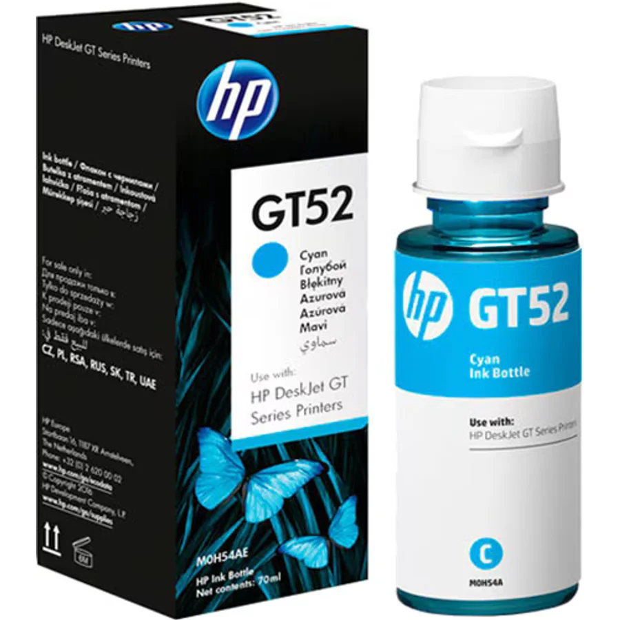 HP GT52 M0H54AE Mavi Mürekkep