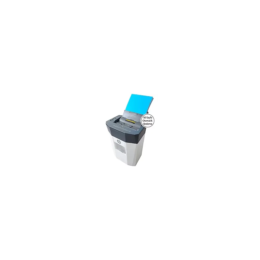 Hp Oneshred Auto 80Cc Otomatik Beslemeli Evrak İmha Makinesi-Çapraz Kesim-4,3X12mm-15Lt