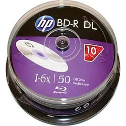 HP Printable BD-R 50Gb 6X 10lu Cakebox Boş Blu-Ray