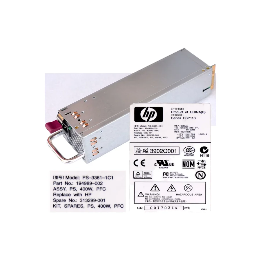Hp Ps-3381-1C1 400W Orijinal Power Supply Güç Kaynağı