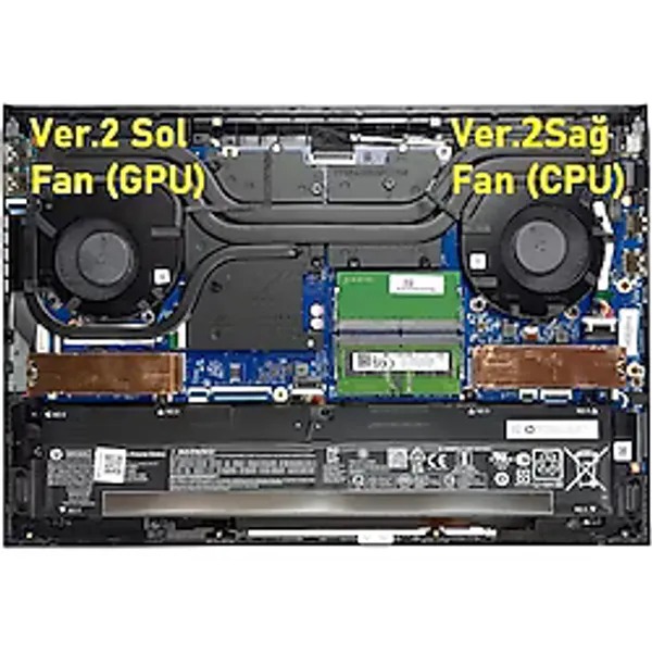 Hp Victus 16-E0061nt (54S82ea) Notebook GPU Ekran Kartı Fanı - V2 / 80W