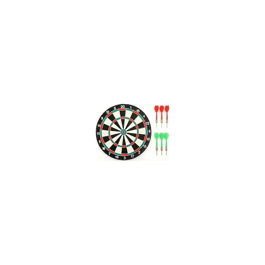 Hsport Profesyonel Dart Seti 20 Bölmeli 6 Oklu 17 44 cm Çapında Büyük Boy Oyun ve Hedef Tahtası