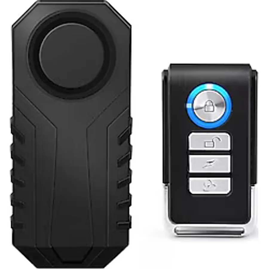 Ht-53 Motosiklet Bisiklet Alarmı Uzaktan Kumandalı 113db Su Geçirmez Kablosuz Hırsızlık Koruması Alarm Bisiklet Araba Scooter Pilli