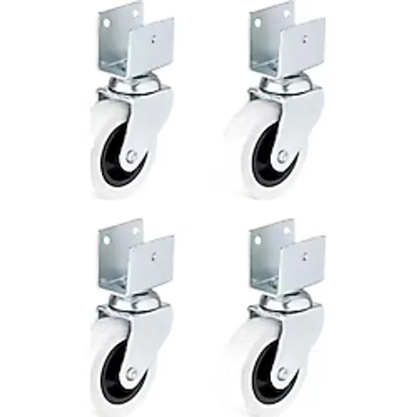 Hts 324 Kısa U Tablalı Gri Mobilya Tekerleği 50x20mm 4'lü Set