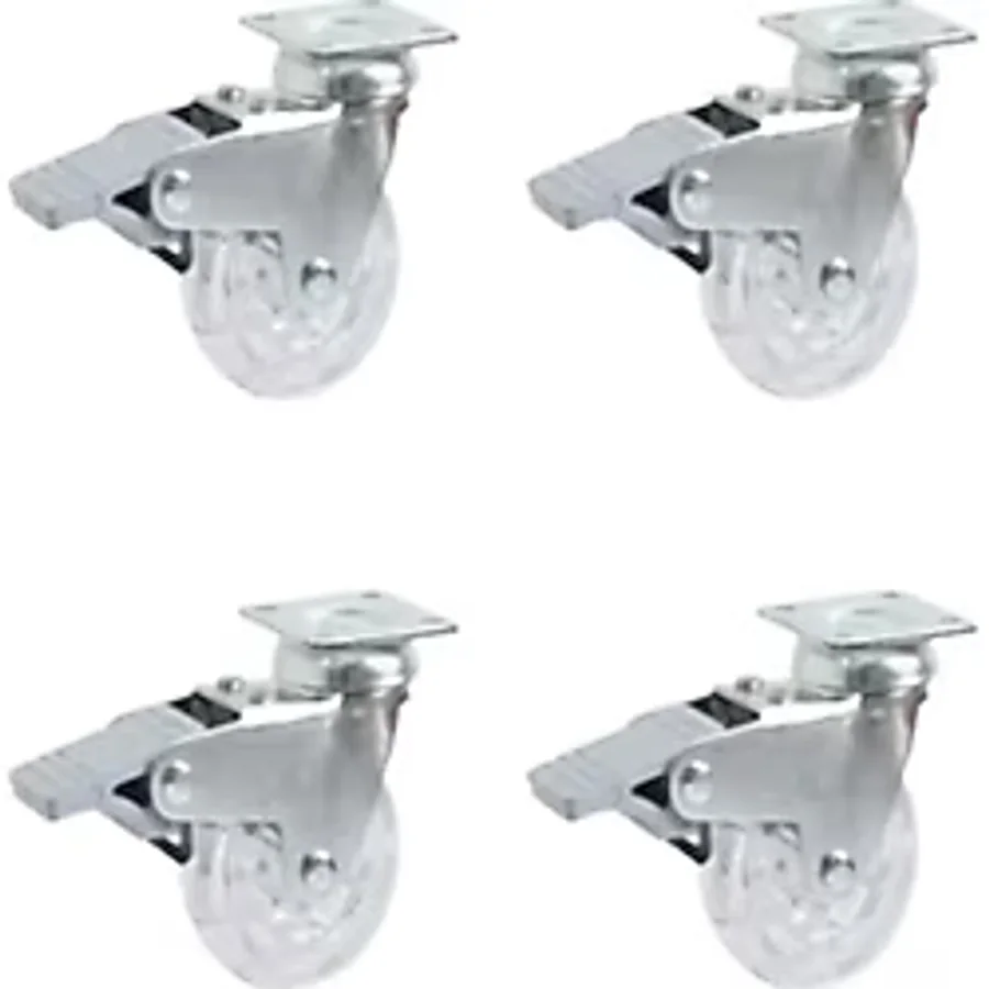 Hts 389 Frenli Şeffaf 50 20m Makaralı Eko Mobilya Tekeri 4 Ad.