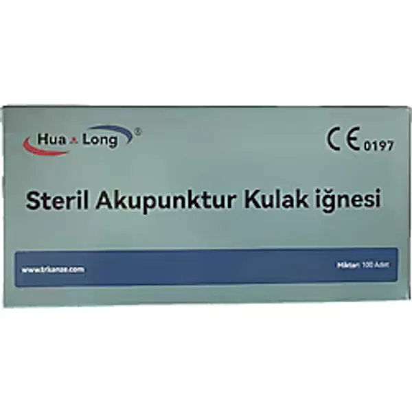 HUALONG akupunktur kulak iğnesi 0,22x1,5mm 5 kutu 500 adet
