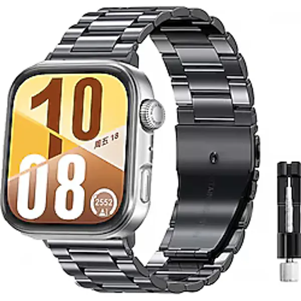 Huawei Watch Fit3 / Fit 4 / Fit 4 Pro Uyumlu Ayarlanabilir Paslanmaz Çelik Akıllı Saat Kordonu