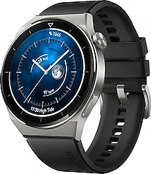 Huawei Watch GT 3 Pro 46mm Titanyum Kasa ve Siyah Kauçuk Kayış Akıllı Saat