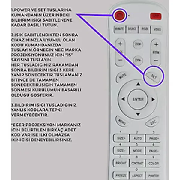 Huayu Akıllı Projeksiyon Kumandası Rm-P1562