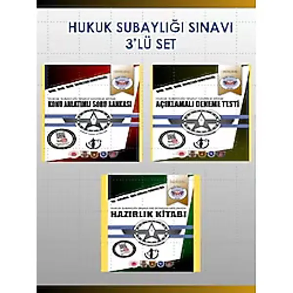 Hukuk Subaylığı Sınavına Hazırlık Kitabı 3'lü Set (1)