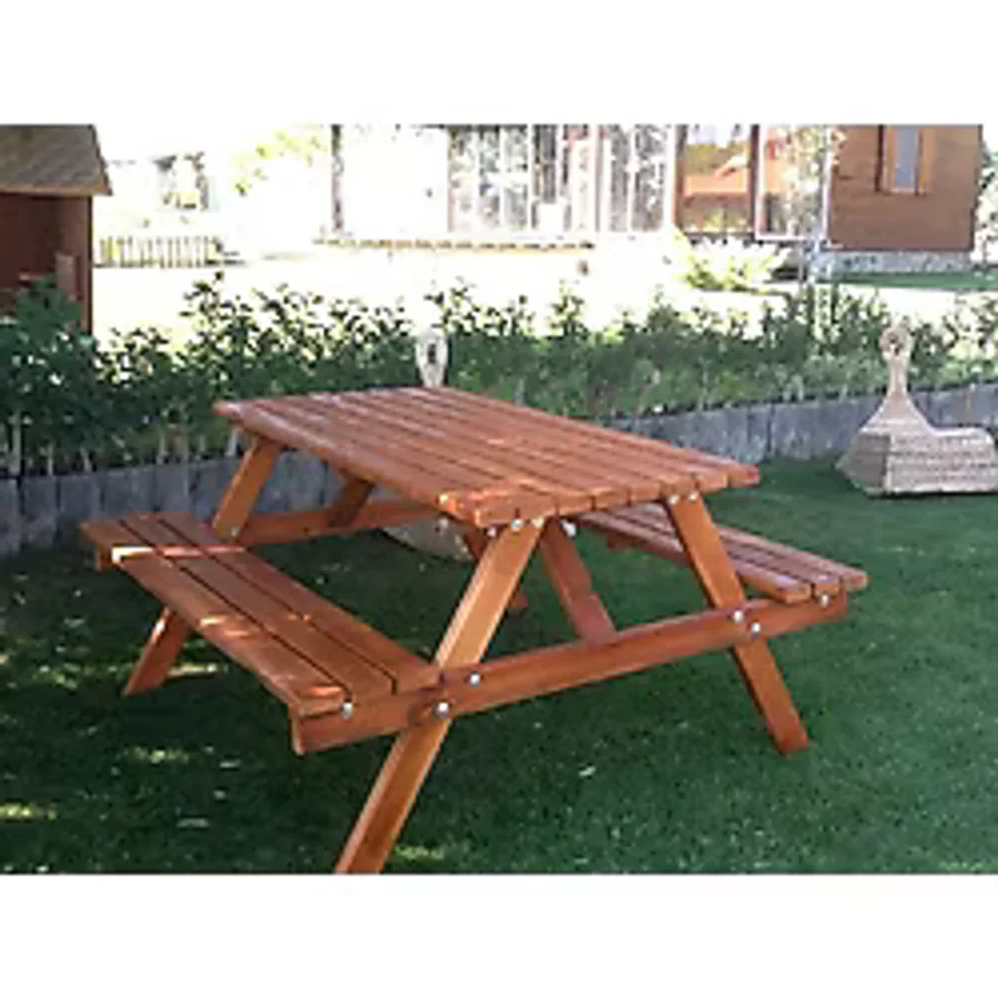 Hükümdar Ahşap 4 Kişilik Piknik Masası