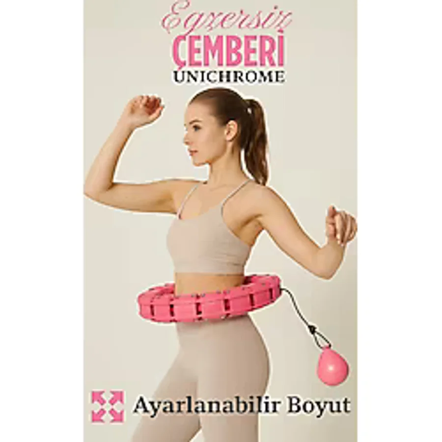 Hulahop Egzersiz Çemberi Egzersiz Halkası Ağırlıklı Bel Karın Kalça Bölgesi Ayarlanabilir