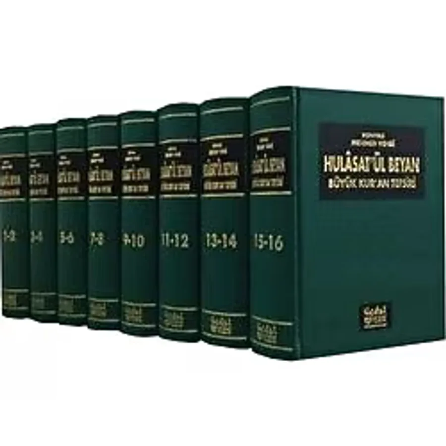 Hulasatül Beyan Büyük Kur'an Tefsiri 16 Cilt - 8 Kitap - Konyalı Mehmed Vehbi Efendi